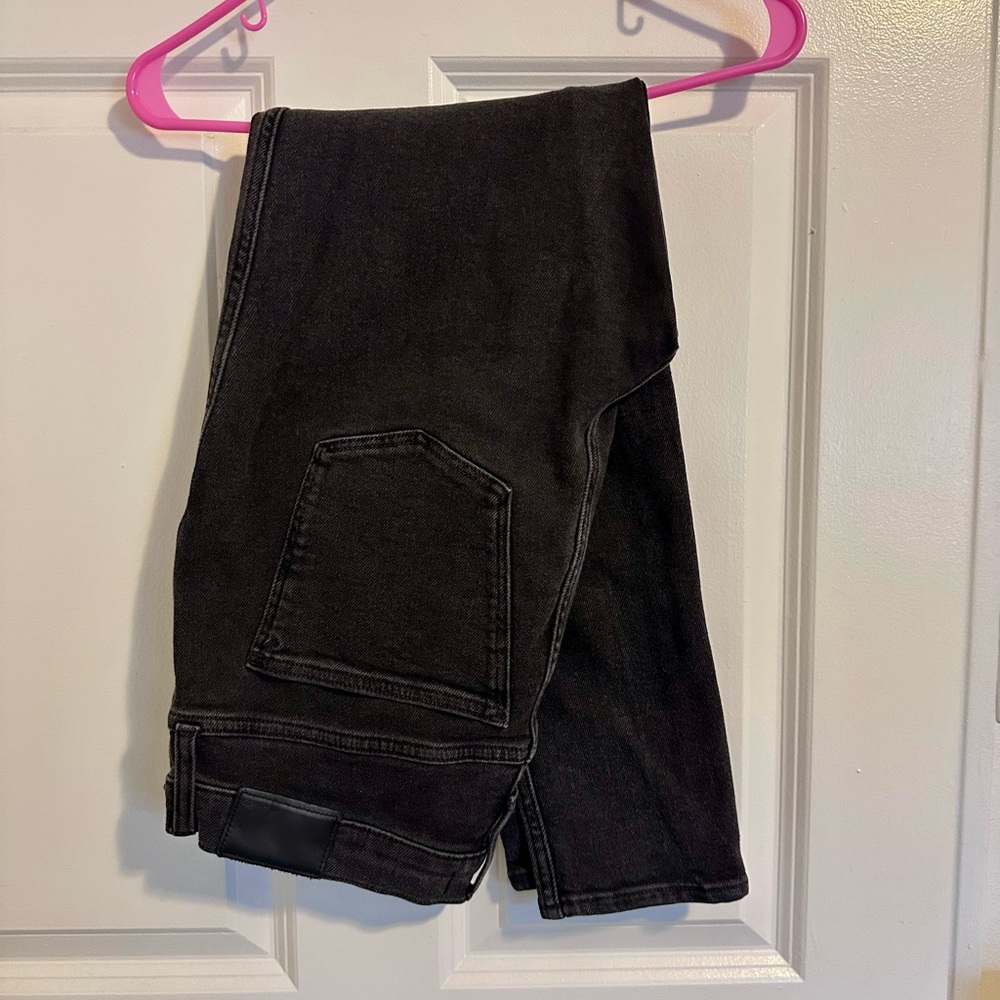 Madewell black high rise skinny jeans